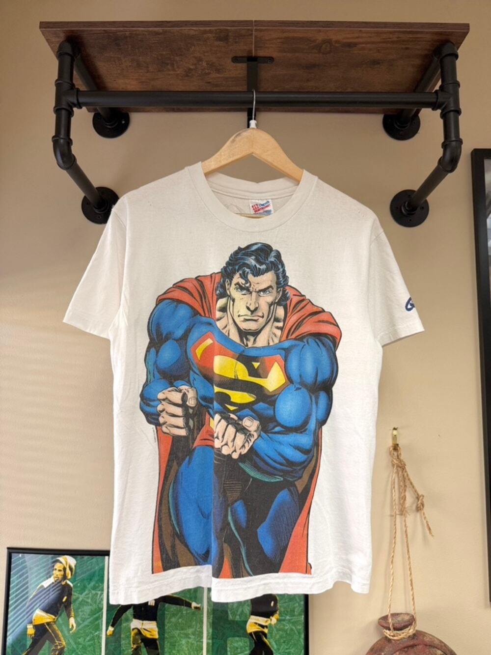 1994 Superman vs Abomination 90s Vintage DC Comics Hanes Graphitti Tee Shirt